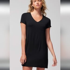 NWT Soma Cool Nights Short Sleeve Sleep Shirt - Black Size XXL